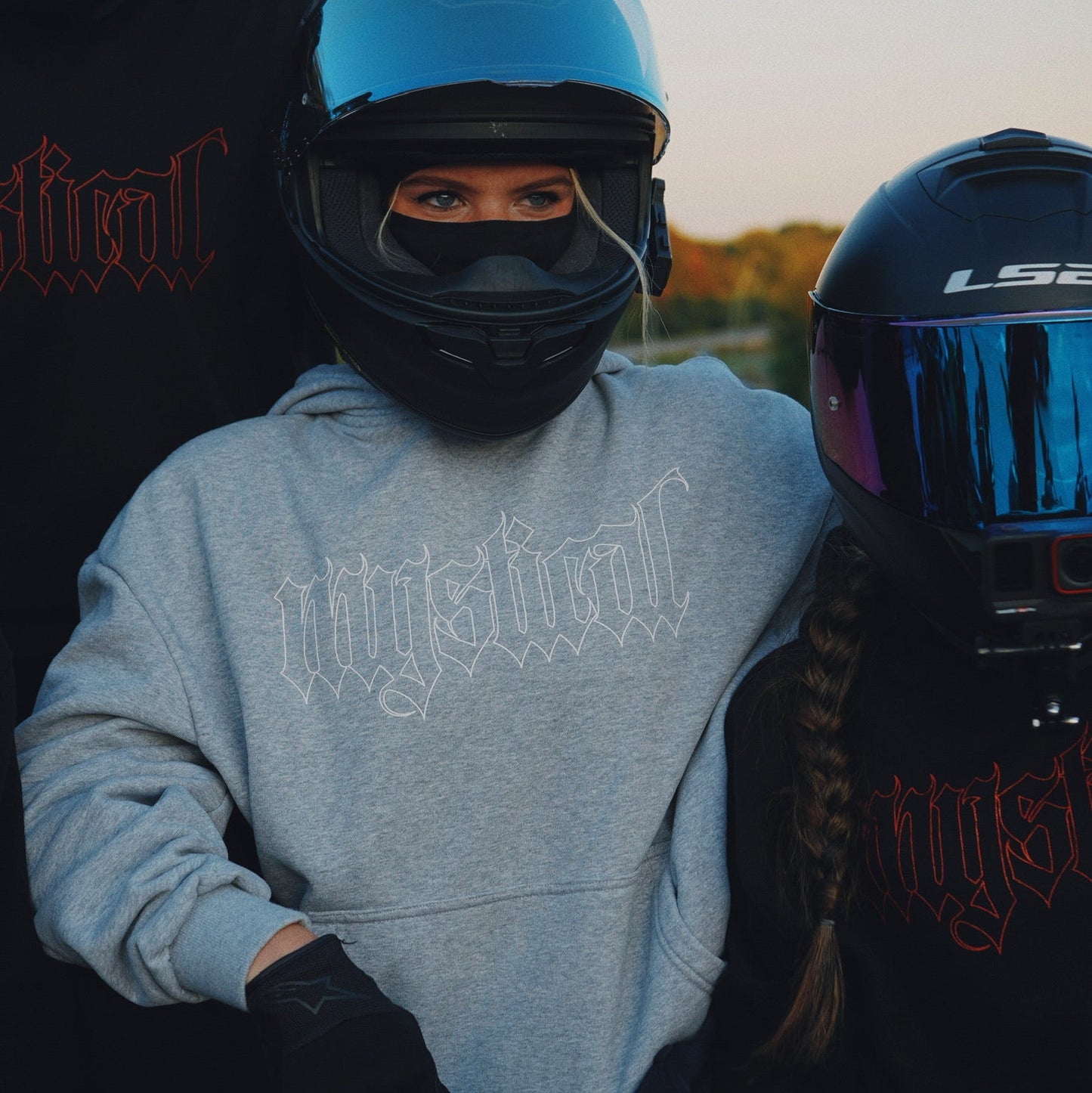 Grey Outline Hoodie