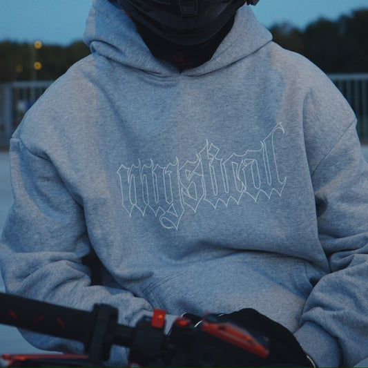 Grey Outline Hoodie