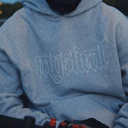 Gray Outline Hoodie