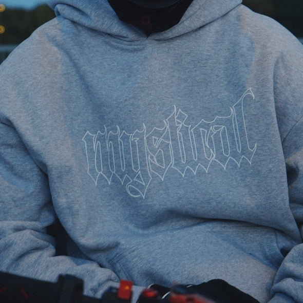 Gray Outline Hoodie