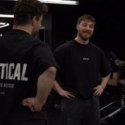 Boxxed T-Shirt front and semi back view 